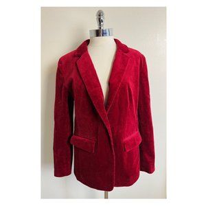Red corduroy blazer - Size 12